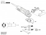 Bosch 3 601 G9E 100 Gws 13-125 Cix Angle Grinder 230 V / Eu Spare Parts